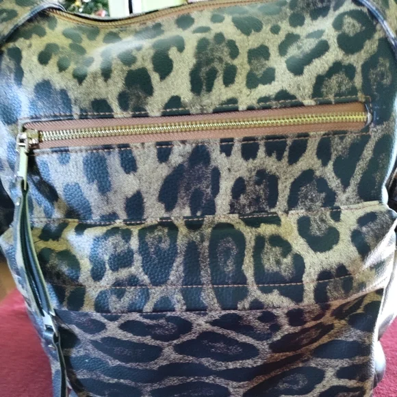 Macy's Leopard Print Backpack - Picture 3 of 4